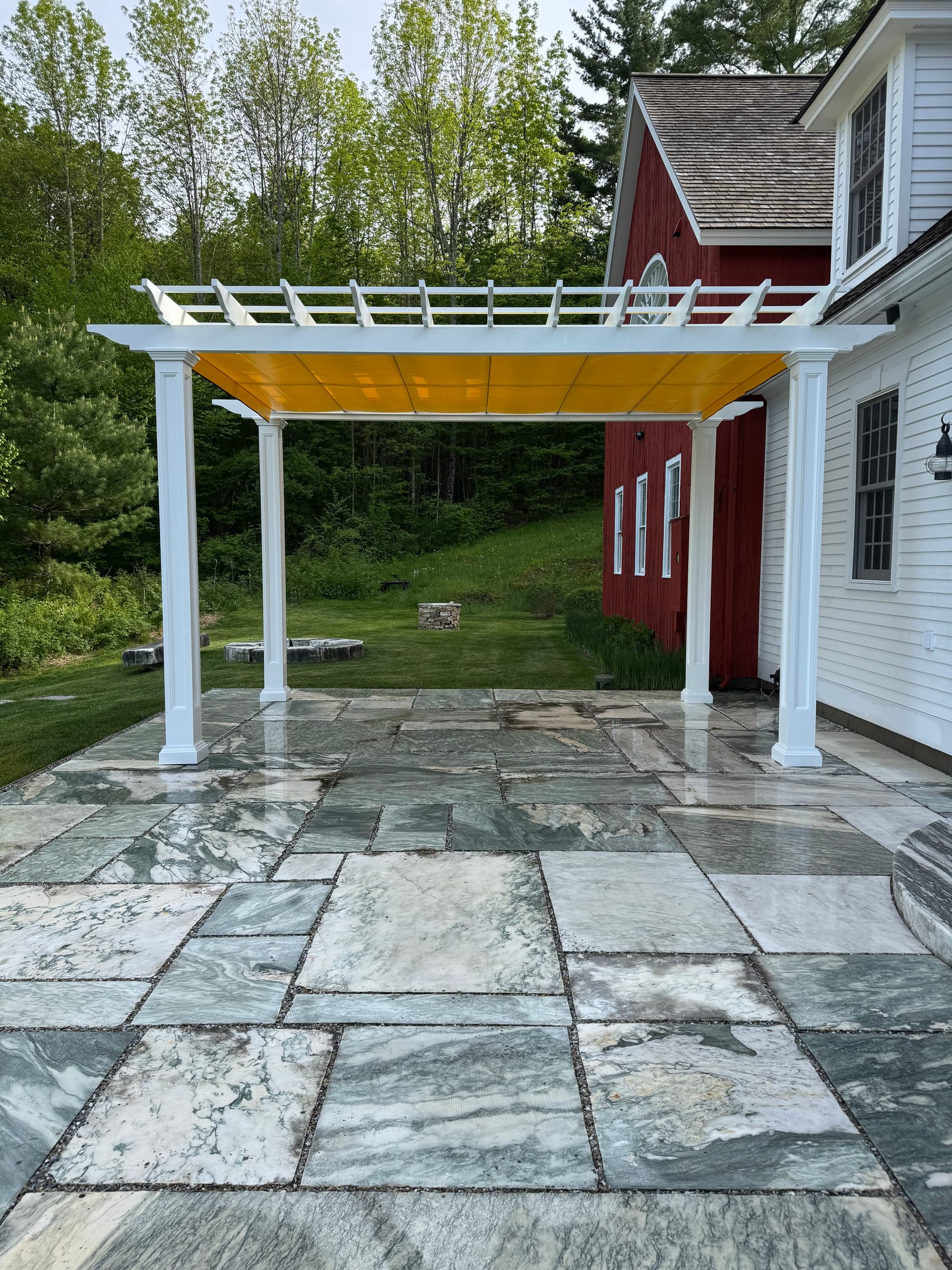 Gallery photos for Marble Patio Reconditioning and Pergola Installation Done Right: Image #1