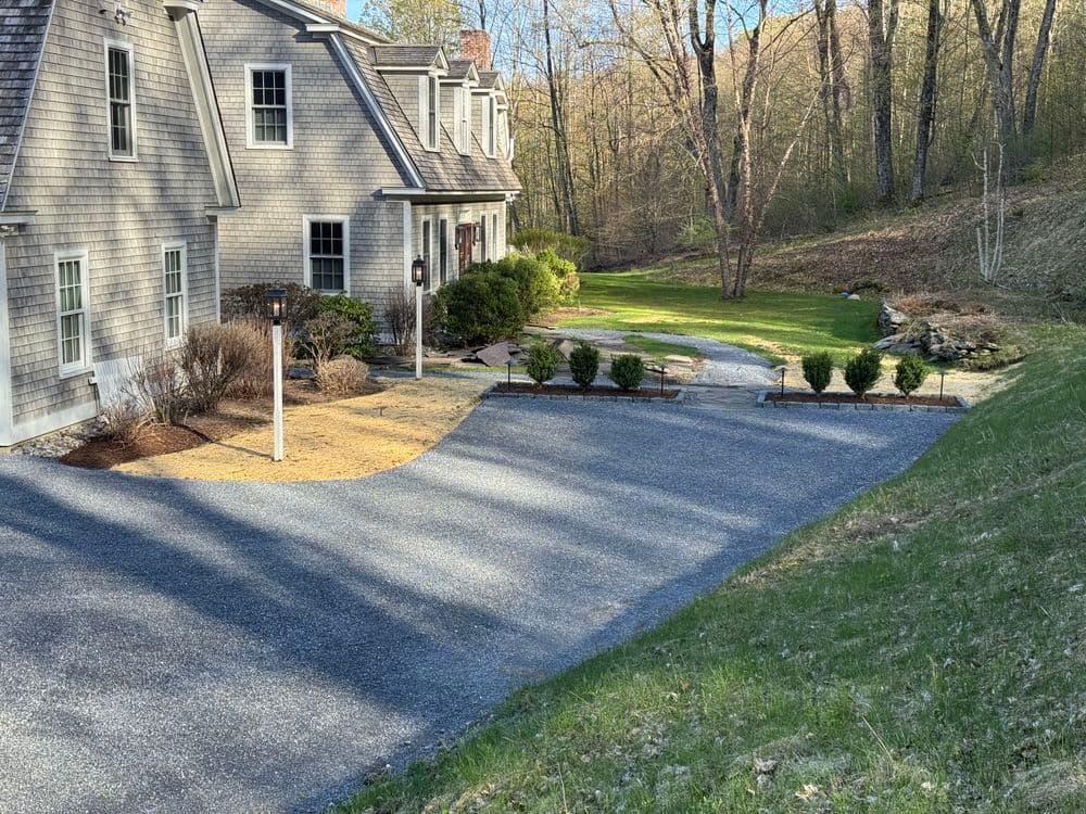 Gallery photos for Enhanced Driveway Extension and Spruce Island Installation: Image #1