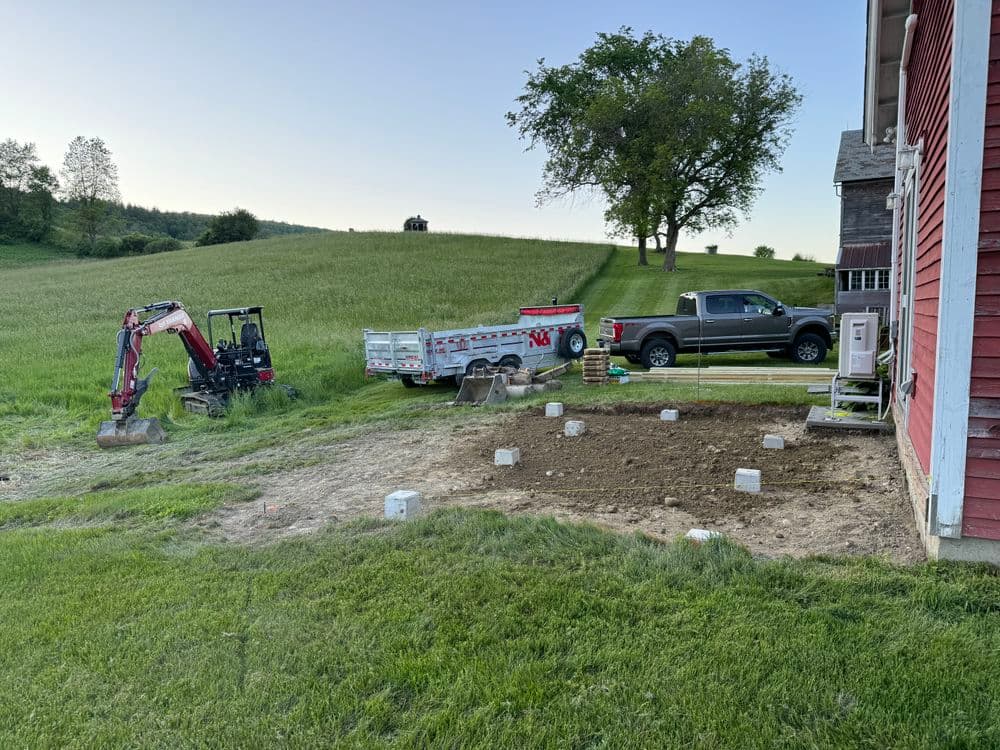 Gallery photos for New Deck Foundation in Wallingford VT: Image #4