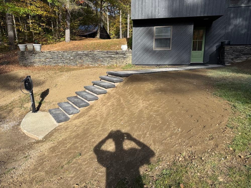 Gallery photos for Fresh Paver Walkway Installation in Dorset VT: Image #1